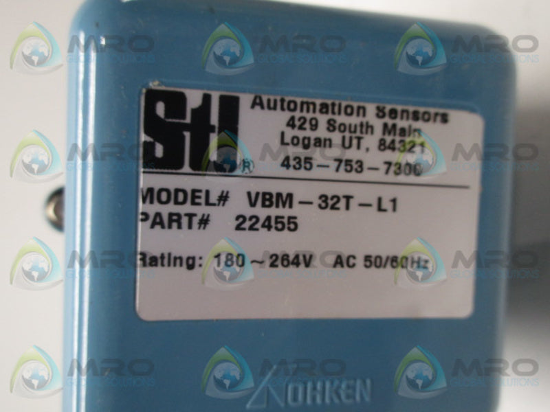 NOHKEN VBM-32T-L1 22455 AUTOMATION SENSOR  NSMP