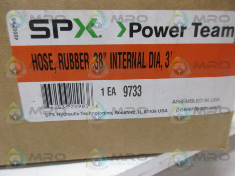 SPX  POWER TEAM 9733 RUBBER HOSE  NSFS