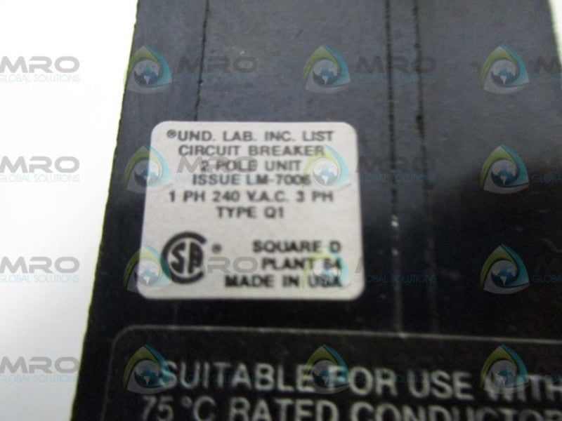 SQUARE D Q1250 CIRCUIT BREAKERNSNP