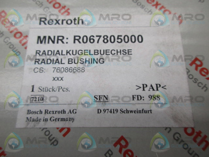 REXROTH R067805000 RADIAL BUSHING  NSMP