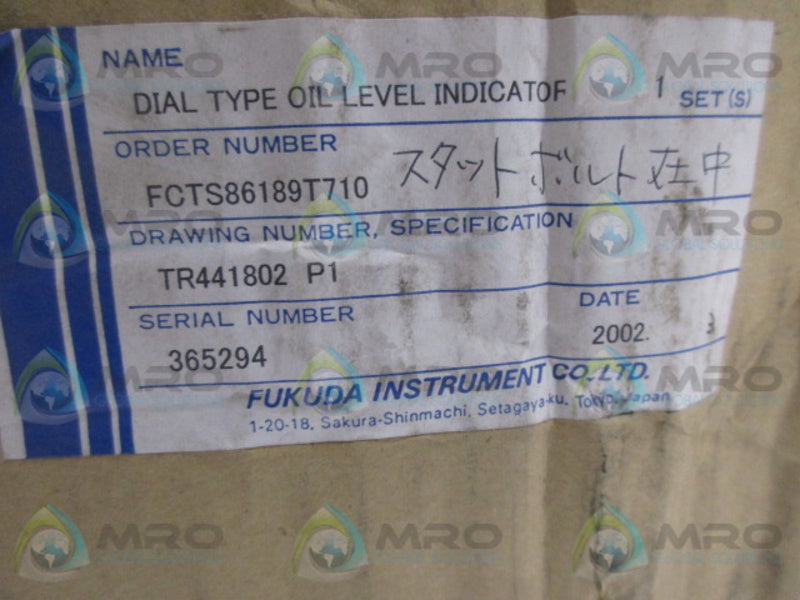 FUKUDA FCTS86789T710 OIL LEVEL INDICATOR  NSMP