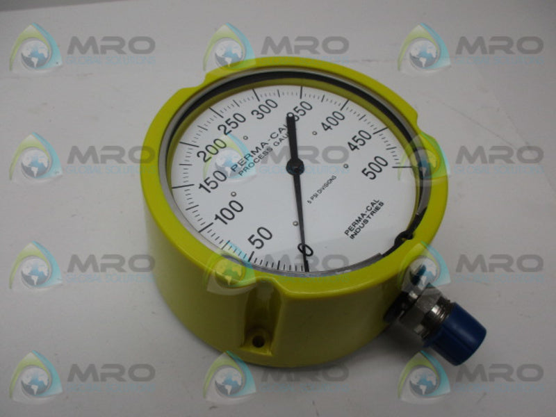 PERMA-CAL 121TID20Y23 PRESSURE GAUGE 0-500 PSI  NSMP