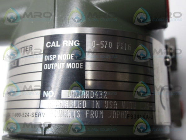YOKOGAWA EJA430-DBS4B-92EA/CF1/D1-S2 PRESSURE TRANSMITTER  NSNP
