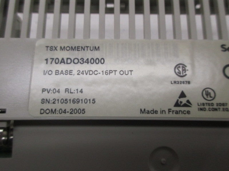 SCHNEIDER TSX MOMENTUM 170ADO34000 I/O BASE  NSMP