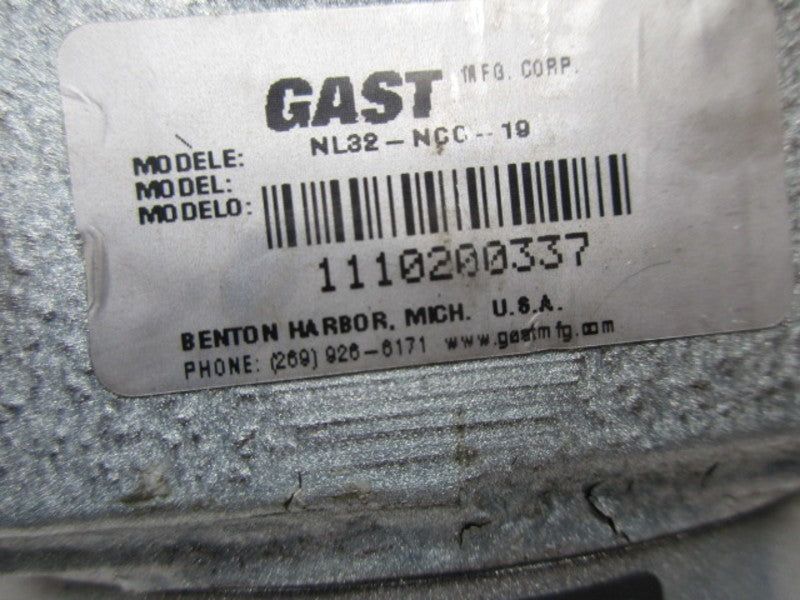 GAST NL32-NCC-19 AIR MOTOR  UNMP