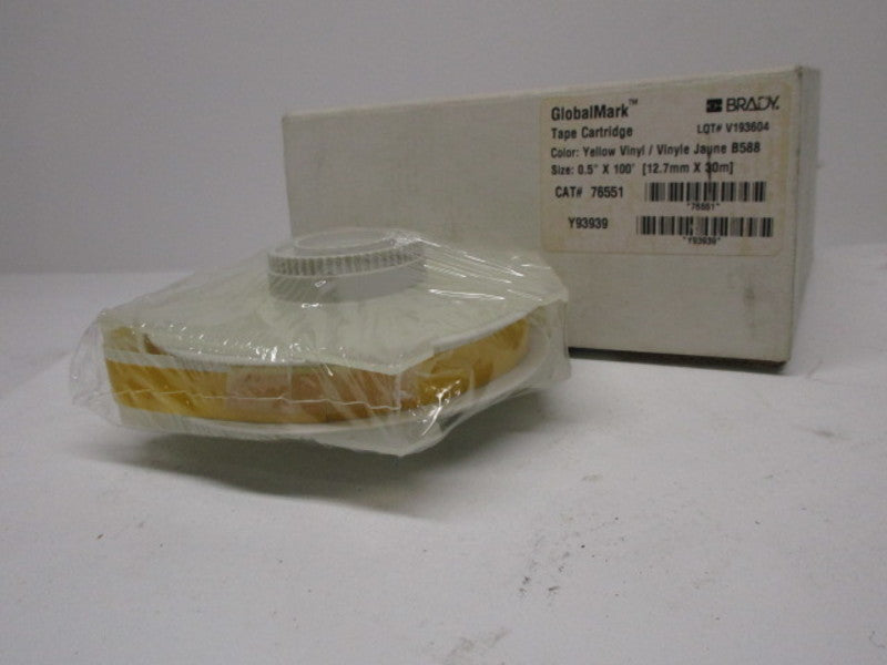 BRADY 76551 YELLOW VINYL TAPE  NSMP
