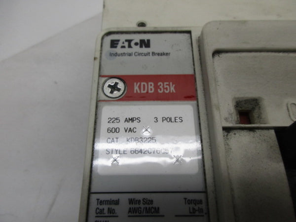 CUTLER HAMMER KDB3225 CIRCUIT BREAKER  NSNP