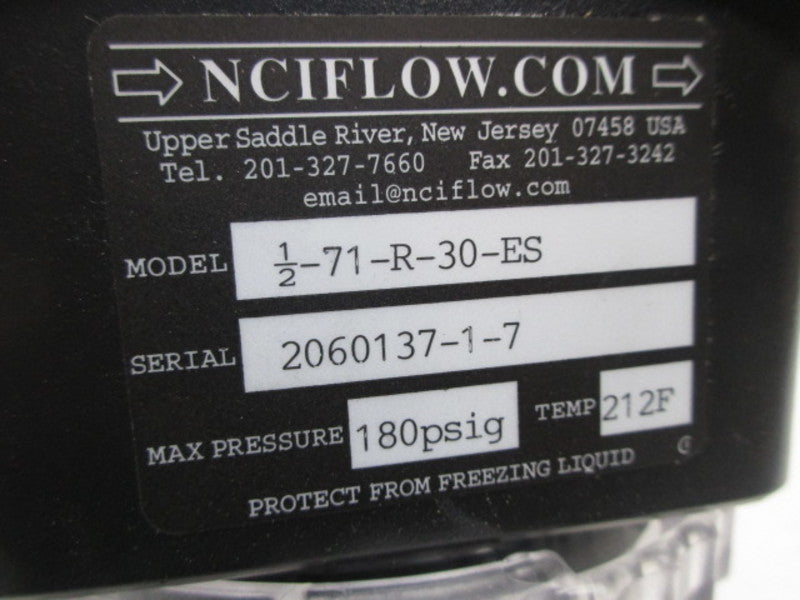 RCM FLOW 1/2-71-R-30-ES GALLON FLOW METER  NSMP