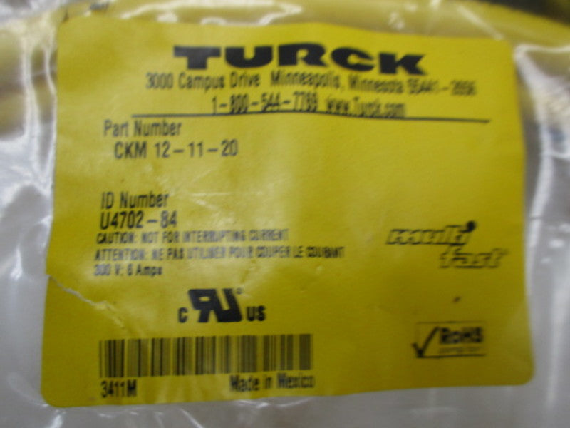 TURCK CKM12-11-20 MULTIFAST CORDSET  NSMP