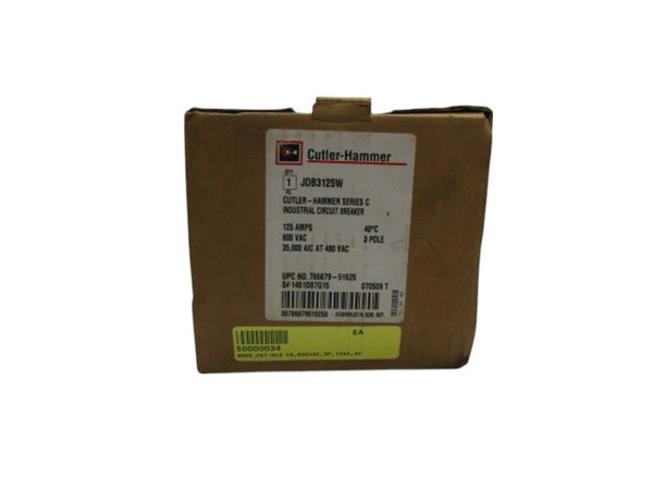 CUTLER HAMMER JDB3125W 125A CIRCUIT BREAKER  NSMP