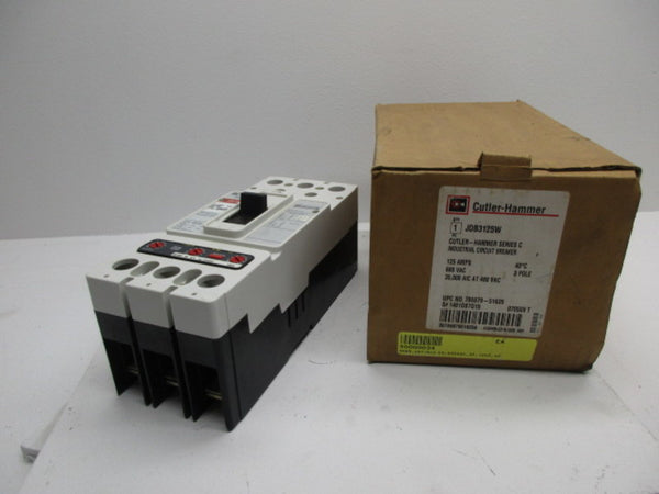 CUTLER HAMMER JDB3125W 125A CIRCUIT BREAKER  NSMP