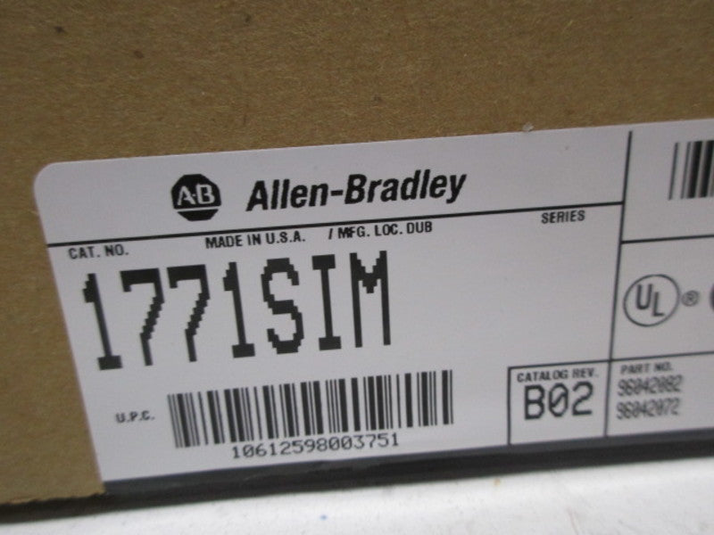 ALLEN BRADLEY 1771SIM SIMULATOR MODULE  NSFS