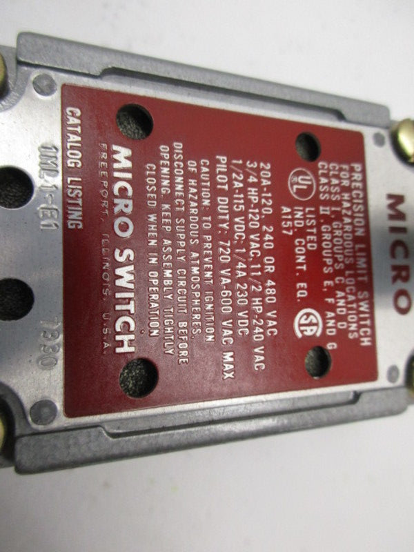 MICRO SWITCH 1ML1-E1 UNMP