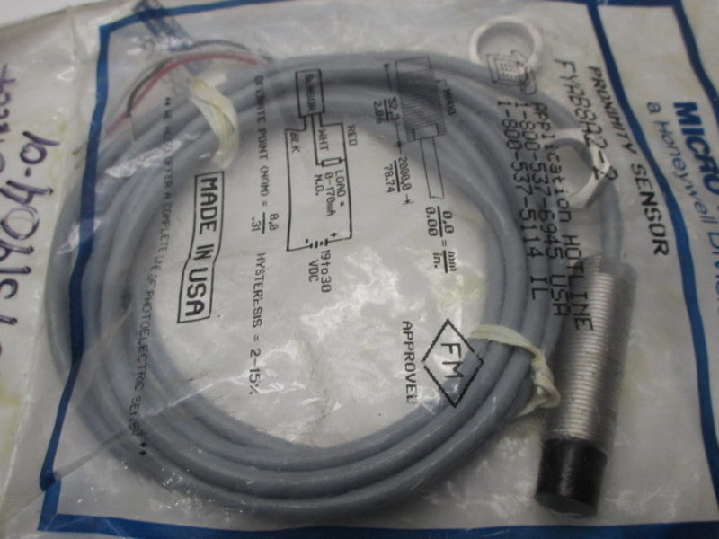 MICRO SWITCH FYAB8A2-2 PROXIMITY SENSOR  NSMP