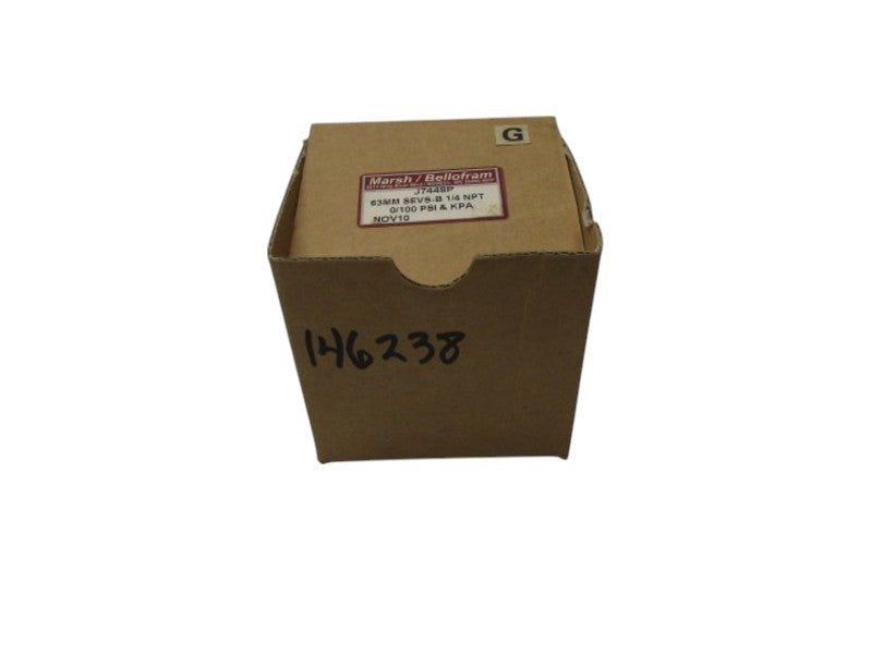 MARSH/BELLOFRAM J7448P PRESSURE GAUGE 0-100 PSI  NSMP