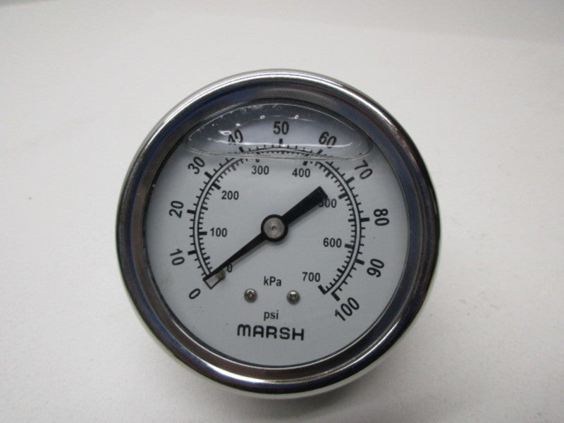 MARSH/BELLOFRAM J7448P PRESSURE GAUGE 0-100 PSI  NSMP