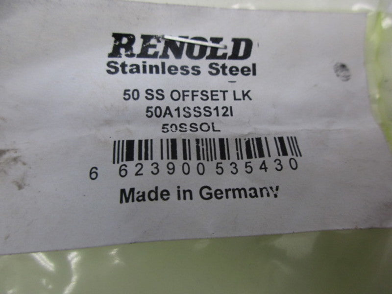 RENOLD 50A1SSS12I STAINLESS STEEL OFFSET LINK  NSMP