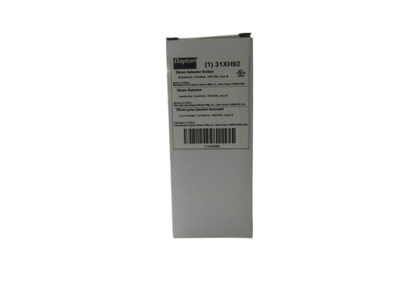 DAYTON 31XH92 SELECTOR SWITCH  NSMP