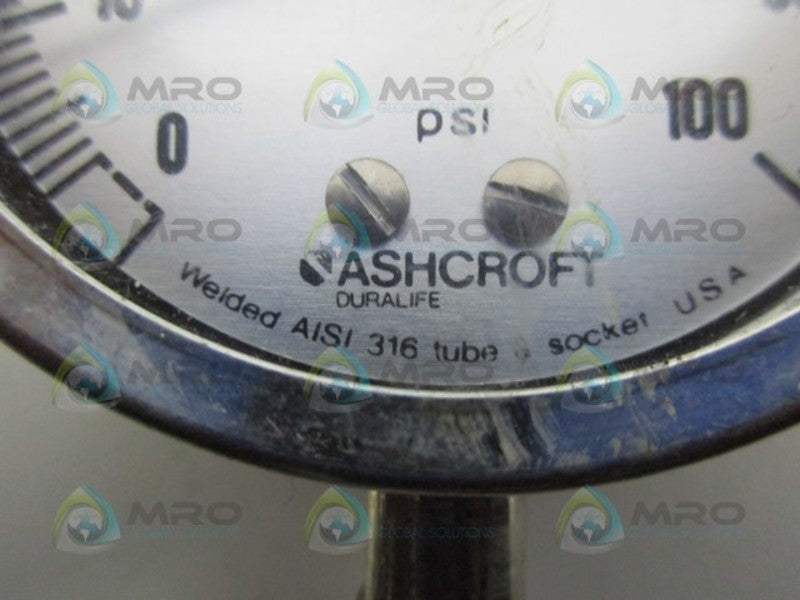ASHCROFT AISI316 TUBE & SOCKET UNMP