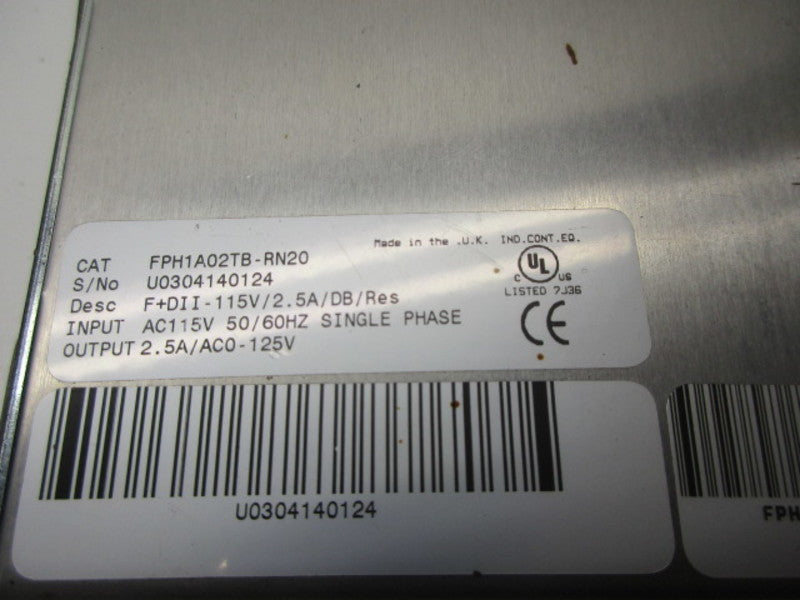 BALDOR FPH1A02TB-RN20 SERVO DRIVE  UNMP