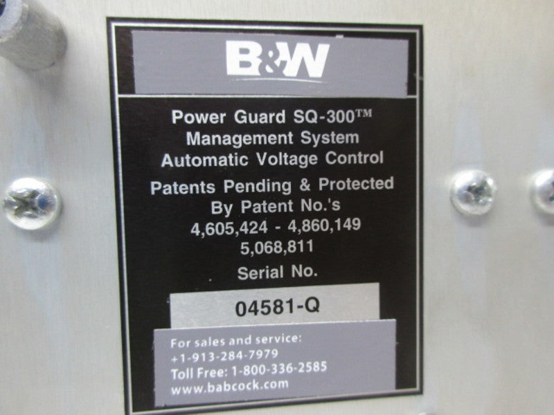 B&W SQ-300 POWER GUARD  UNMP