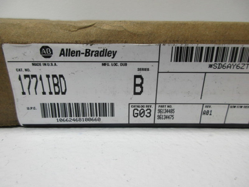 ALLEN BRADLEY 1771-IBD SER. B DATE: 2005  NSFS