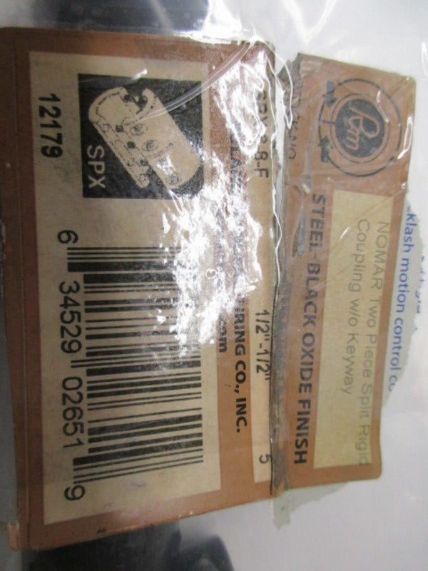 RULAND SPX-8-8-F 12179 COUPLING BORE 1/2"X1/2"  NSNP