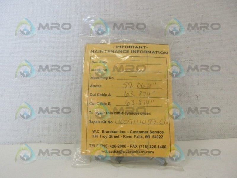 W.C BRANHAM 11009111059.06 REPAIR KIT NSMP
