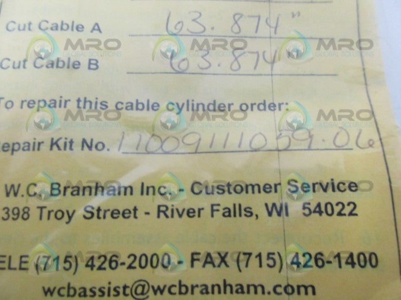 W.C BRANHAM 11009111059.06 REPAIR KIT NSMP