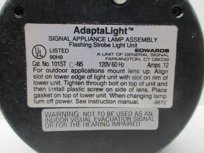 EDWARDS 101STG-N5 STROB LIGHT 120V 60HZ 22A UNMP