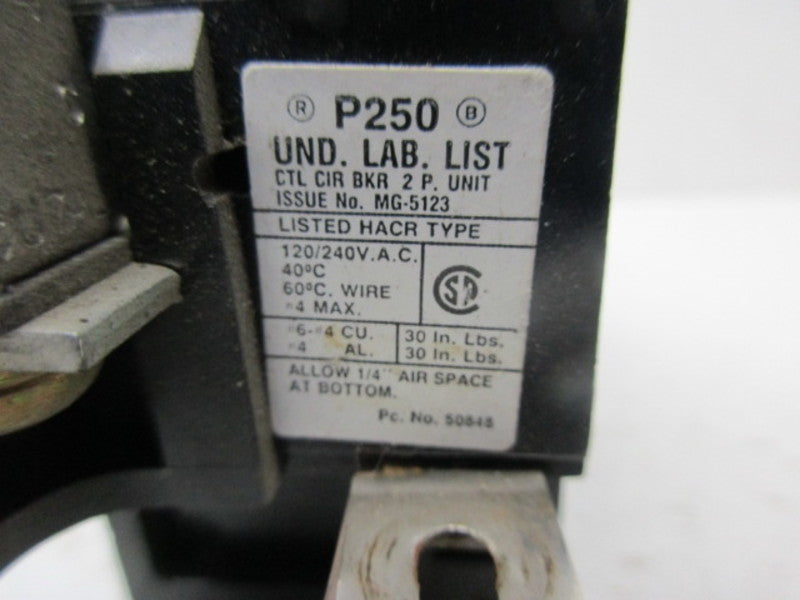 PUSHMATIC P250 CIRCUIT BREAKER  UNMP