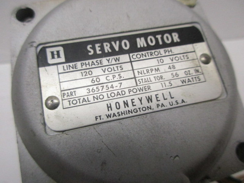 HONEYWELL 365754-7 SERVO MOTOR  UNMP