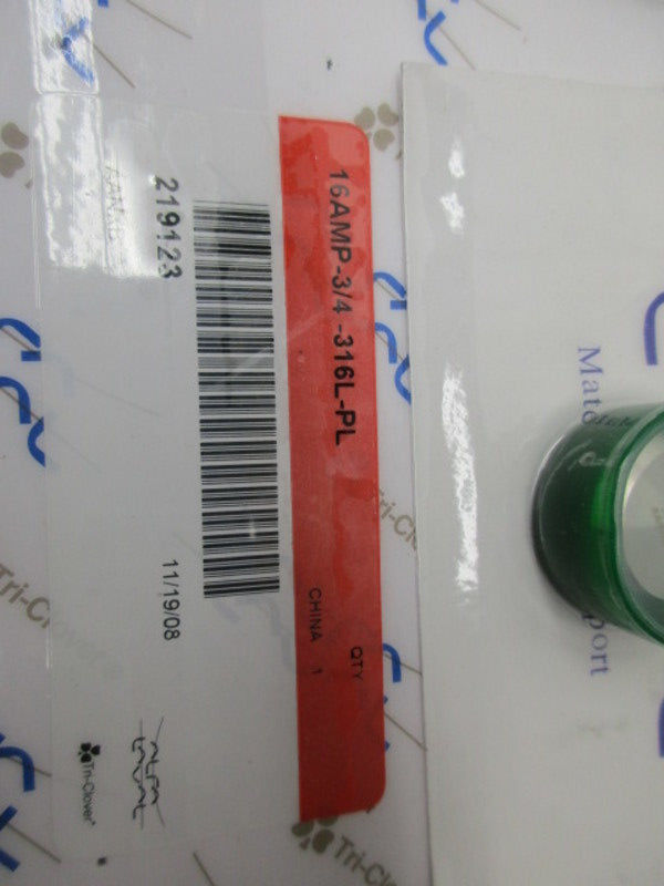 TRI-CLOVER 16AMP-3/4-316L-PL END CAP  NSMP