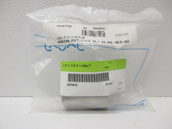 ALFA LAVAL L31-11/2X1-304-7 SANITARY CONCENTRIC REDUCER  NSMP