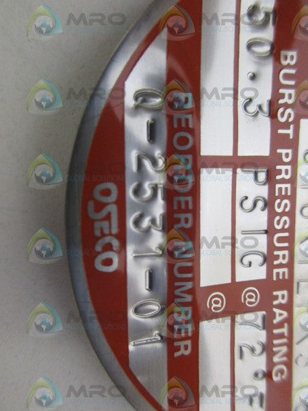 OSECO 0-2531-01 BUCKLING RUPTURE DISC NSNP