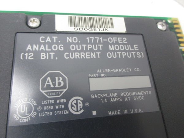 ALLEN BRADLEY 1771-OFE2  UNMP
