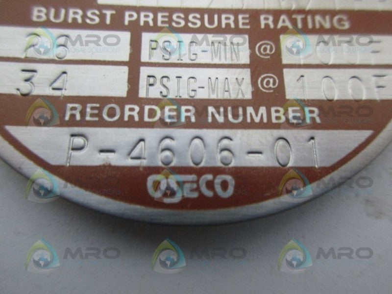 OSECO P-4606-01 BUCKLING RUPTURE DISC NSNP