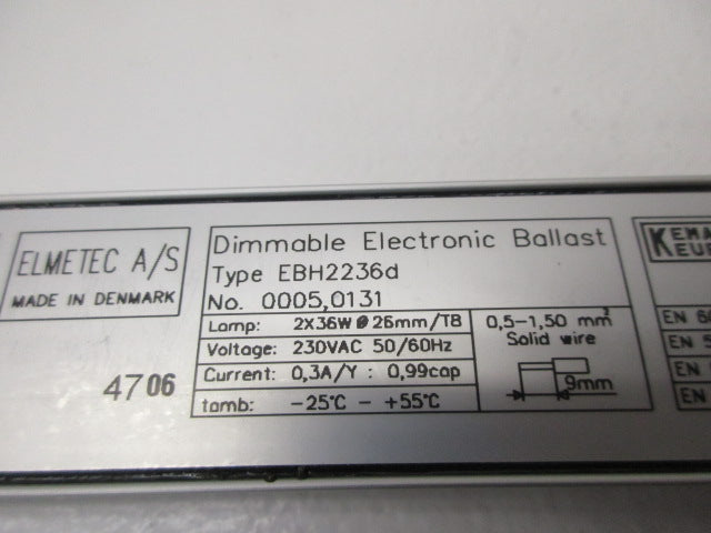 DIMMABLE ELECTRONIC EBH2236D  NSNP