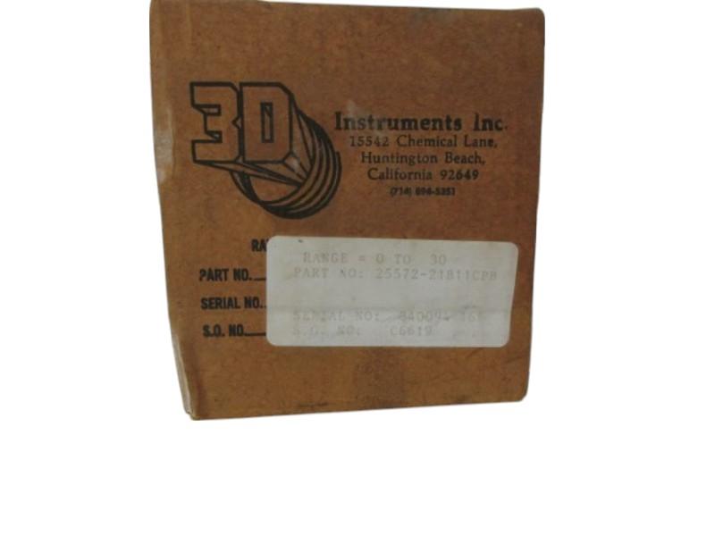 3D INSTRUMENTS 25572-21B11CPB VACUUM GAUGE NSMP