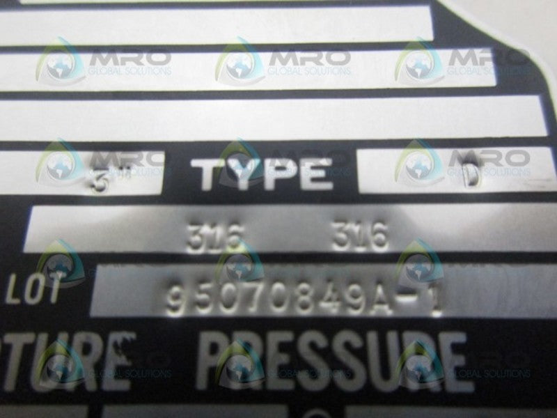 B.S & B SAFETY SYSTEMS 95070849A-1 NSNP