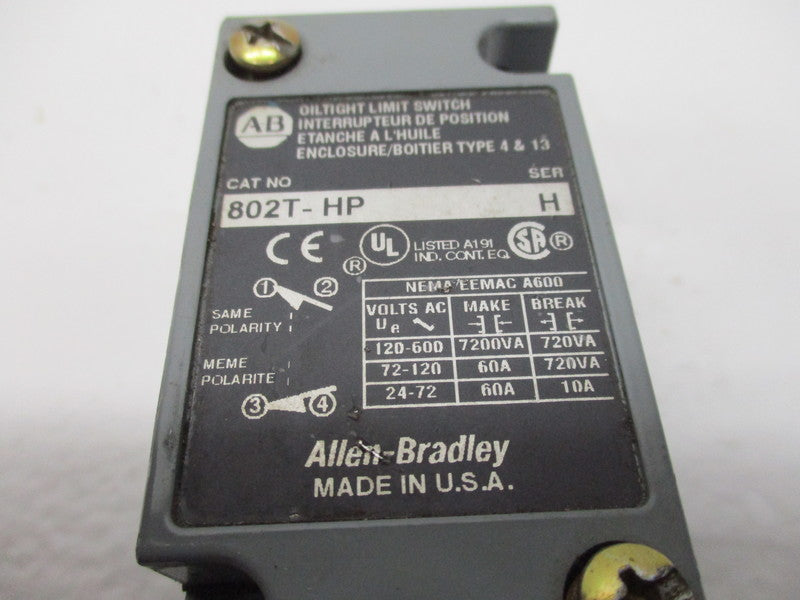 INDUSTRIAL SPARE PART 802T-HP SER. H  (AS PICTURED)  UNMP