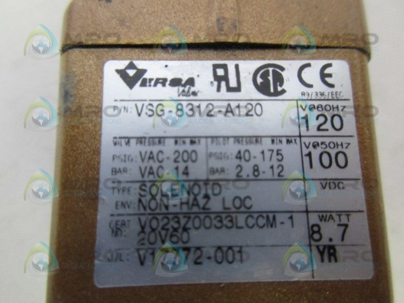 VERSA VSG-8312-A120 SOLENOID NSNP