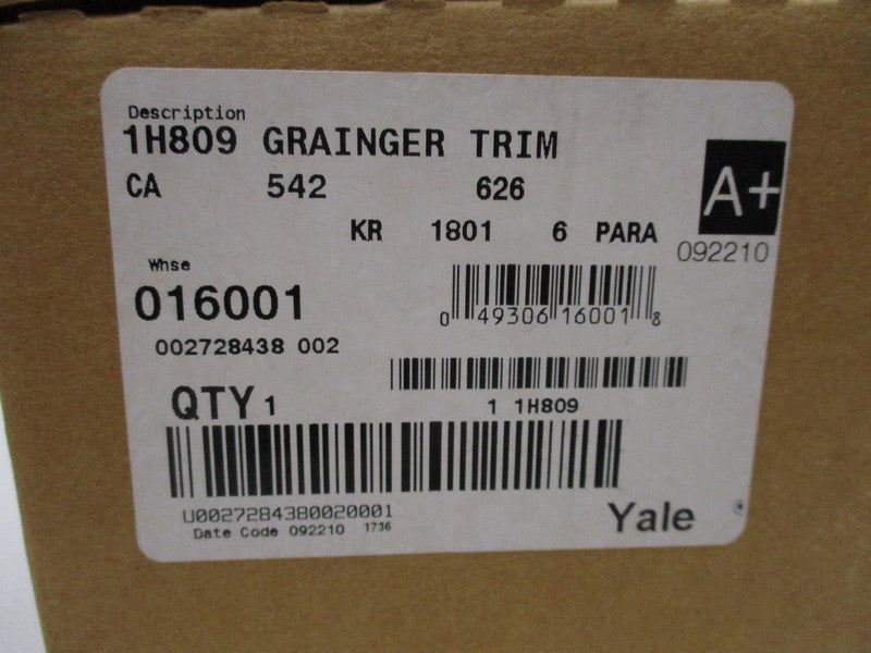 YALE 1H809  NSMP