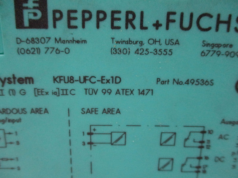 PEPPERL + FUCH KFU8-UFC-EX1D  UNMP