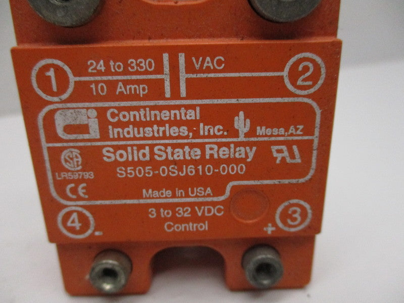 CONTINENTAL INDUSTRIES S505-0SJ610-000  UNMP