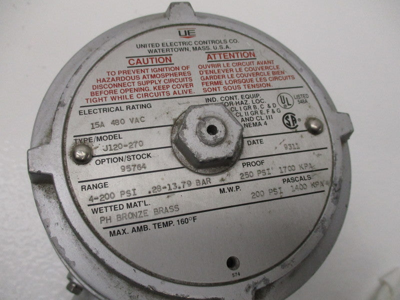 UNITED ELECTRIC J120270-95764  UNMP