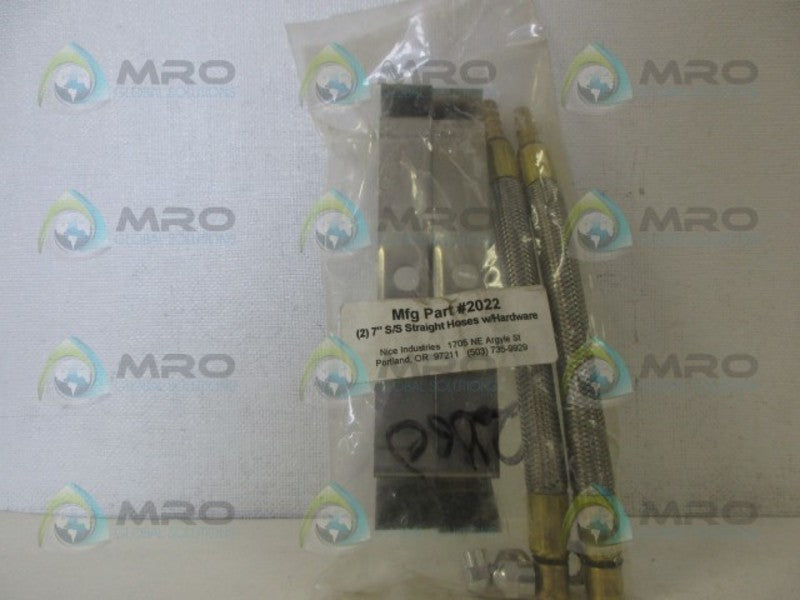 NICE INDUSTRIES 2022 S/S STRAIGHT HOSES W/HARDWARE NSMP
