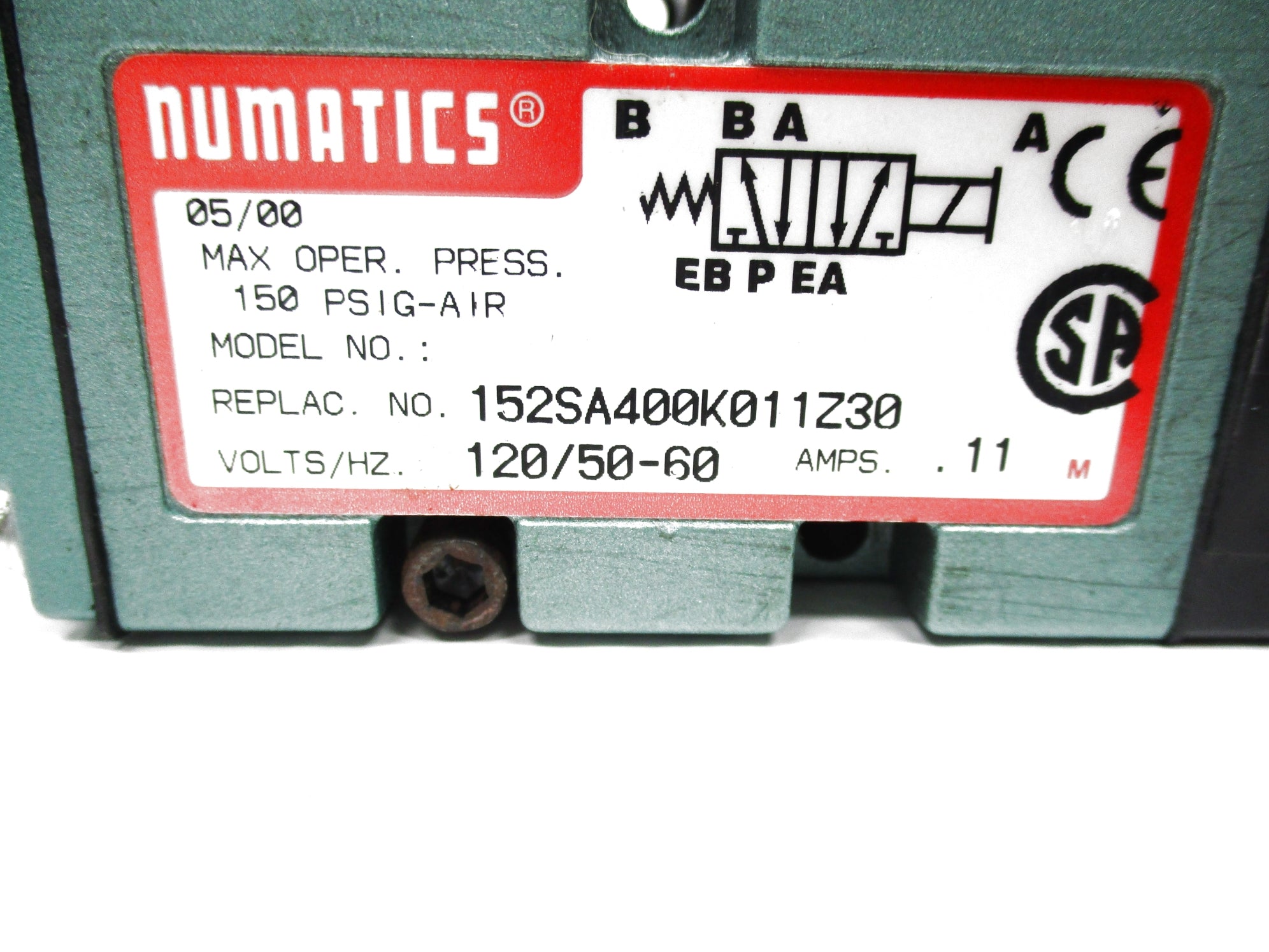 NUMATICS 152SA400K011Z30  NSNP