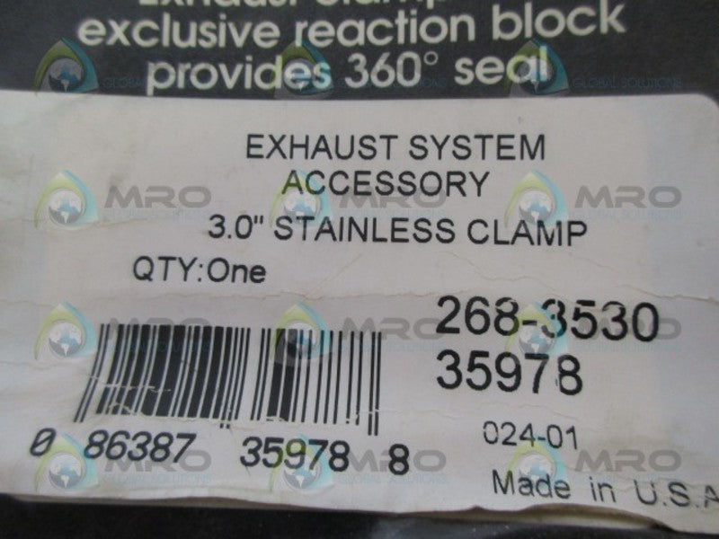 EASY SEAL 35978 STAINLESS CLAMP EXHAUST CLAMP NSNP ORIGINAL PACKAGE