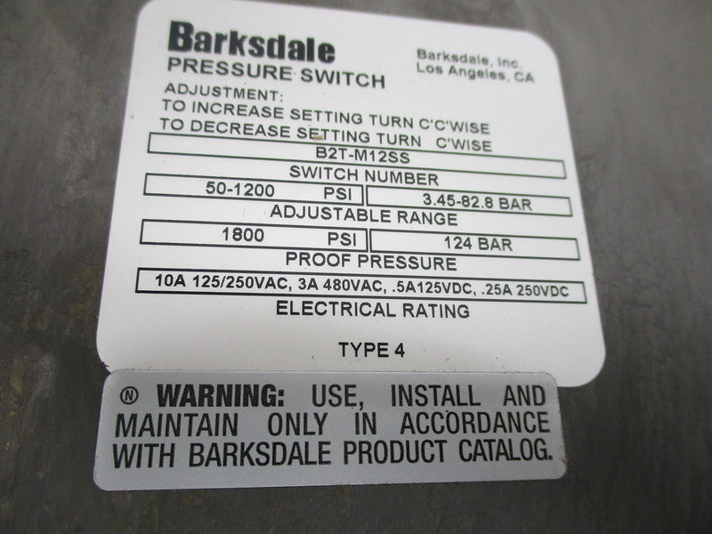BARKSDALE B2T-M12SS  NSNP